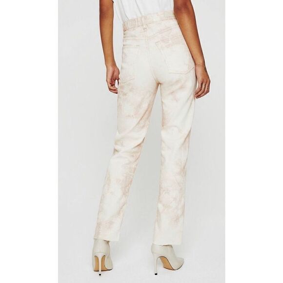 AG Alexxis Crop Straight Jean in Tie Dye Mauve Orchid NWT Size 27 - Picture 6 of 14